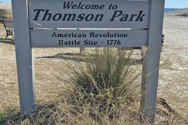 Thomson Park American Revolution battle site 1776