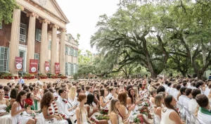 Photo of the College of Charleston's graduatig class of 2025.