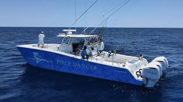 IOPSC family's charter boat, Pole Dancer.