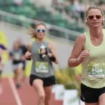 Featured image of Dinghy bartender, Liz Mulkeen, running in Oregon's Eugene Marathon.