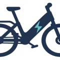 Clip art of an e-bike tied to Isle of Palms, SC's new e-bike laws.