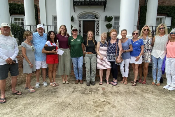 The Isle of Palms' VFW dubs Boone Hall Farms an Americanism Award.