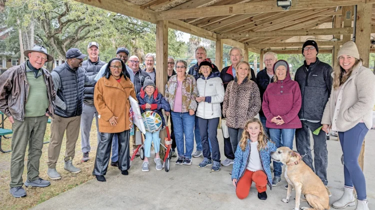 Isle of Palms, South Carolina's mailman's retirement party hosted by residents.