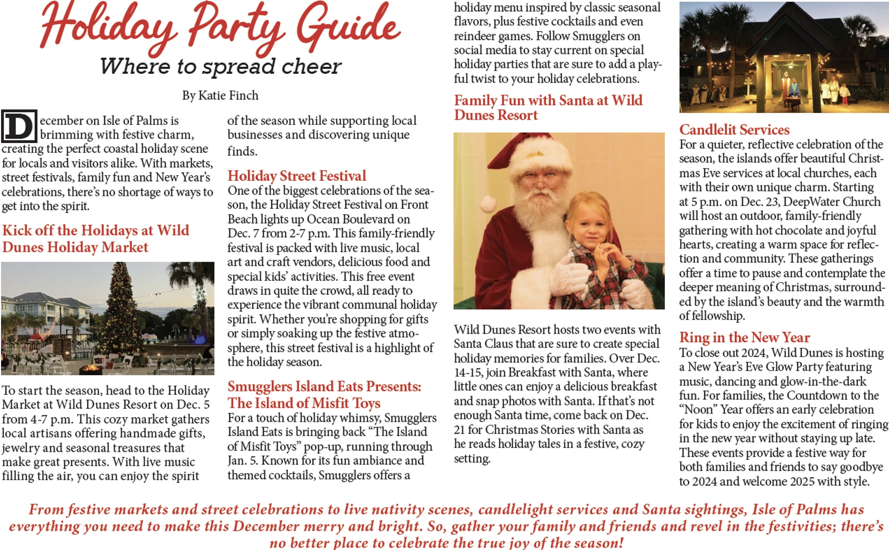 The 2024 guide to Holiday Partying on Isle of Palms, SC.