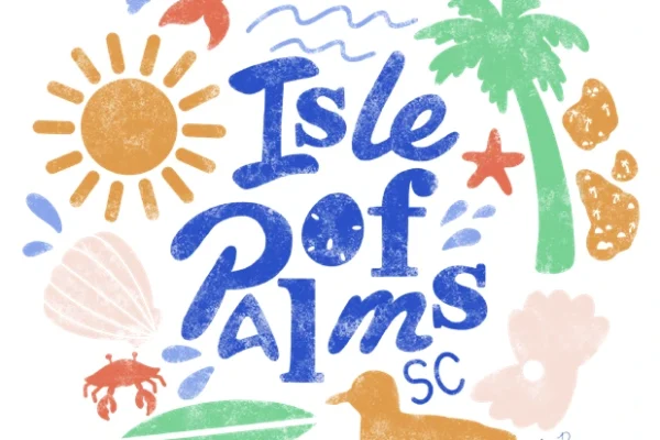 The winning t-shirt illustration for the City of Isle of Palms.