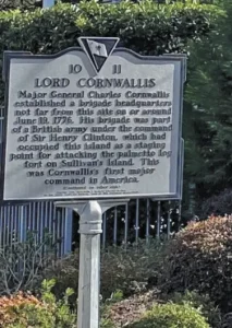 Mayor Gereral Charles Cornwallis June 19, 1776 American Revolution.