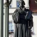 Martin Luther statue, Wittenburg. Lutherstadt Wittenberg, Germany