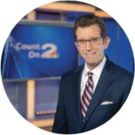Business headshot featuring weatherman, Rob Fowler.