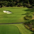 Overhead photo of the new sand traps on Wild Dunes' Harbor Course.