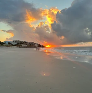 Picture of the sunset on IOP, SC, captured by the Shraders.