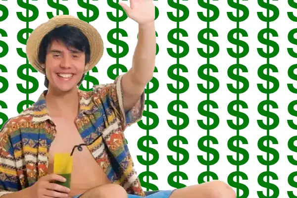 Spring break budgeting 2025 with USD sign background thumbnail