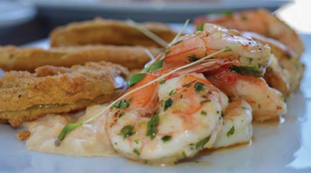 Acme Lowcountry Kitchen’s Whistle-stop Shrimp and Grits (recipe serves 4)