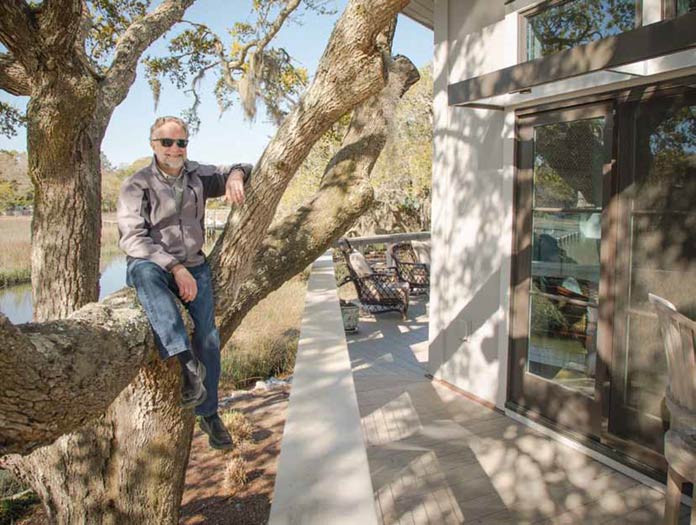 Architect John Crouch at home