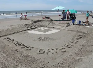 IOP Sand Sculpting Competition: Best in Show overall winner, “Riverdogs Days of Summer.”