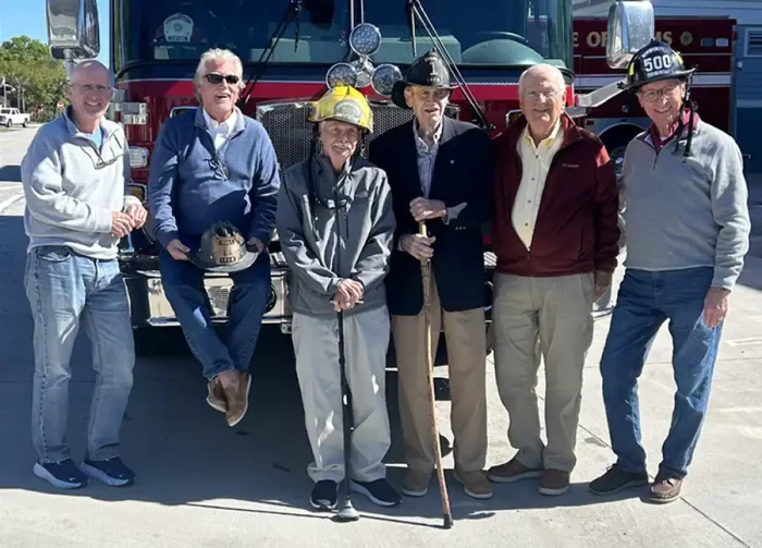 Pictured from left: Isle of Palms past and current mayors Phillip Pounds, Jimmy Carroll, Malcolm Burgis, Clay Cable, Dick Cronin and Mike Sottile.