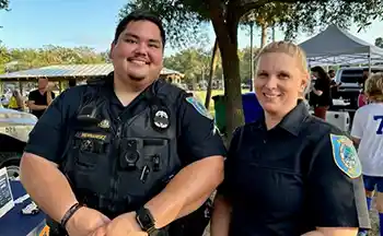 Isle of Palms Police Department officers at the National Night Out event at the IOP Recreation Center on Oct. 3.