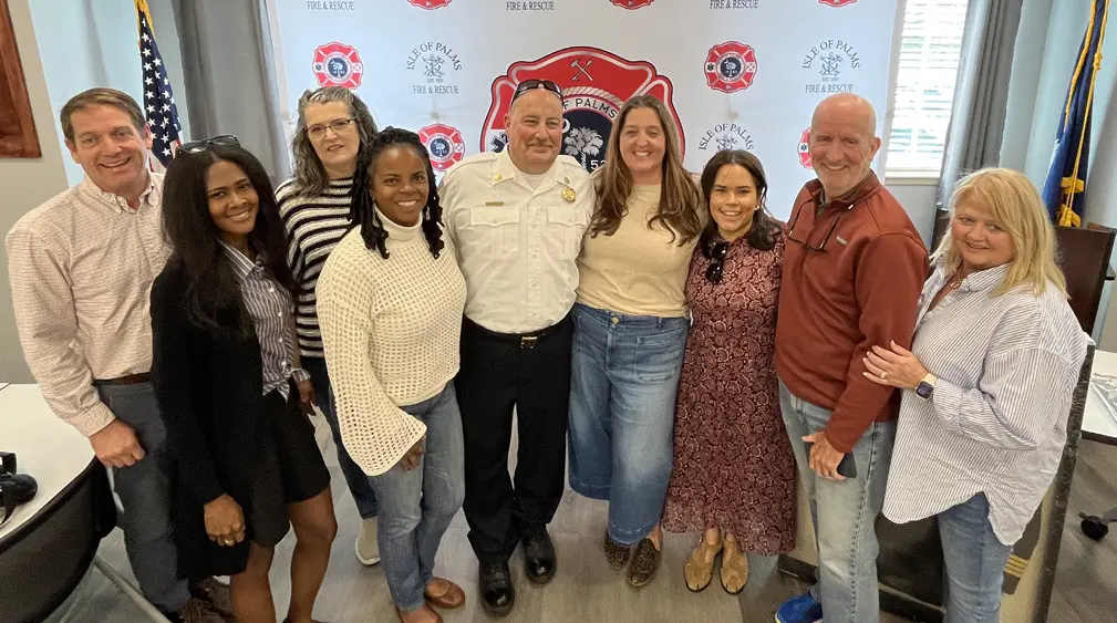 IOPFD's Chief Richard Hathaway Celebrates his Key to the City, of Isle of Palms, South Carolina