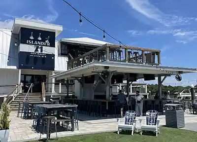 Islander 71 Fish House and Deck Bar in Isle of Palms, SC, overlooking the Intracoastal Waterway