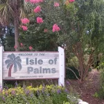 Isle of Palms, SC sign at the city limits