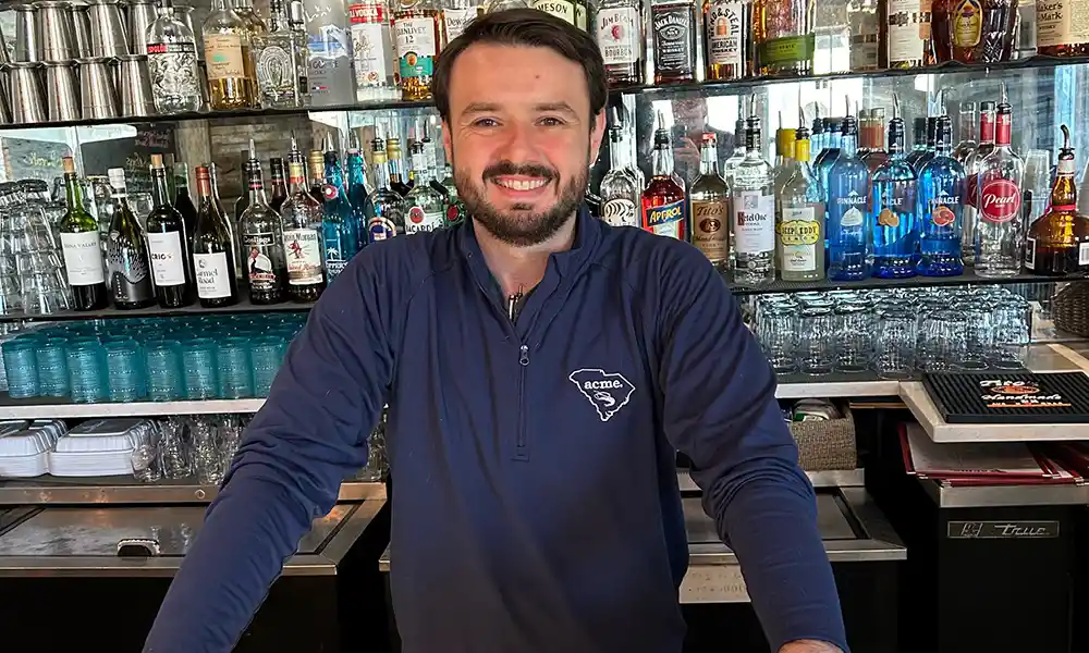 Jared Woolwine, Bartender at Acme Lowcountry Kitchen in Isle of Palms, SC.