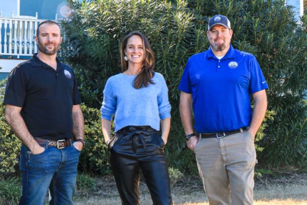 Pictured from left to right: Nihad Abdin, Katherine Brickell and Jeremy Willis of Lowcountry Contractors