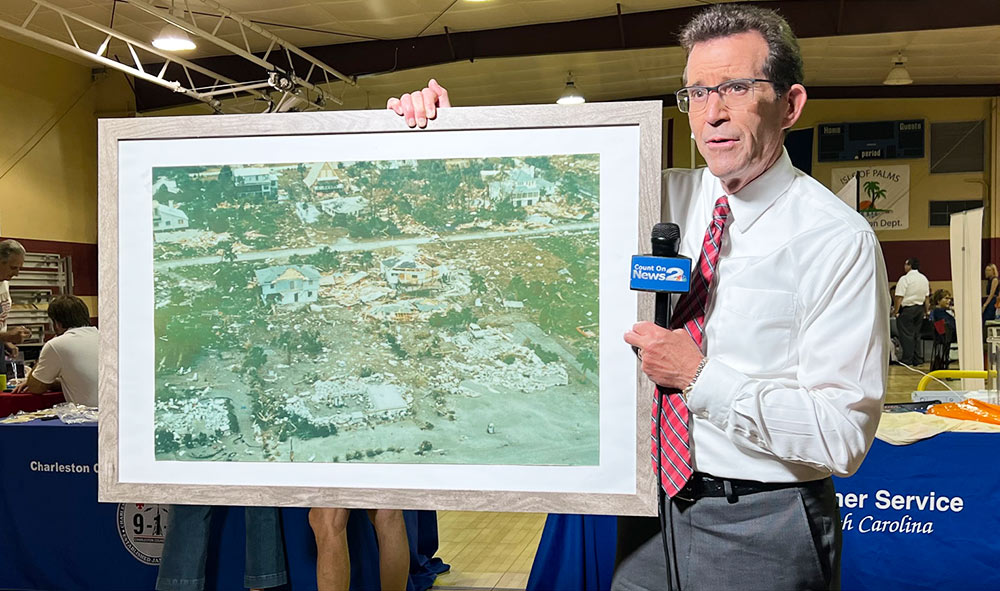 Rob Fowler, News 2 Chief Meteorologist at the 2024 Hurricane Expo in Isle of Palms, SC.