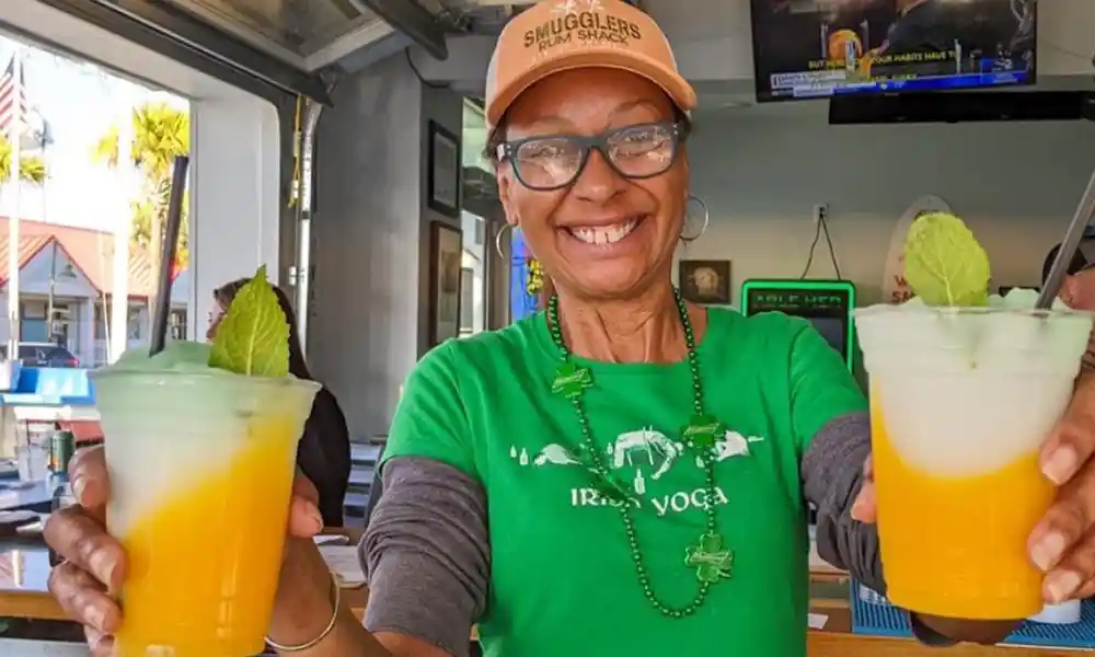 Pam Speer, bartender at Smugglers Island Eats and Rum Shack