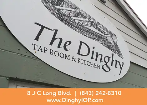 Ad: The Dinghy Tap Room & Kitchen - Visit, Call, go to website.