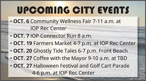 Upcoming IOP City Events for October 2023