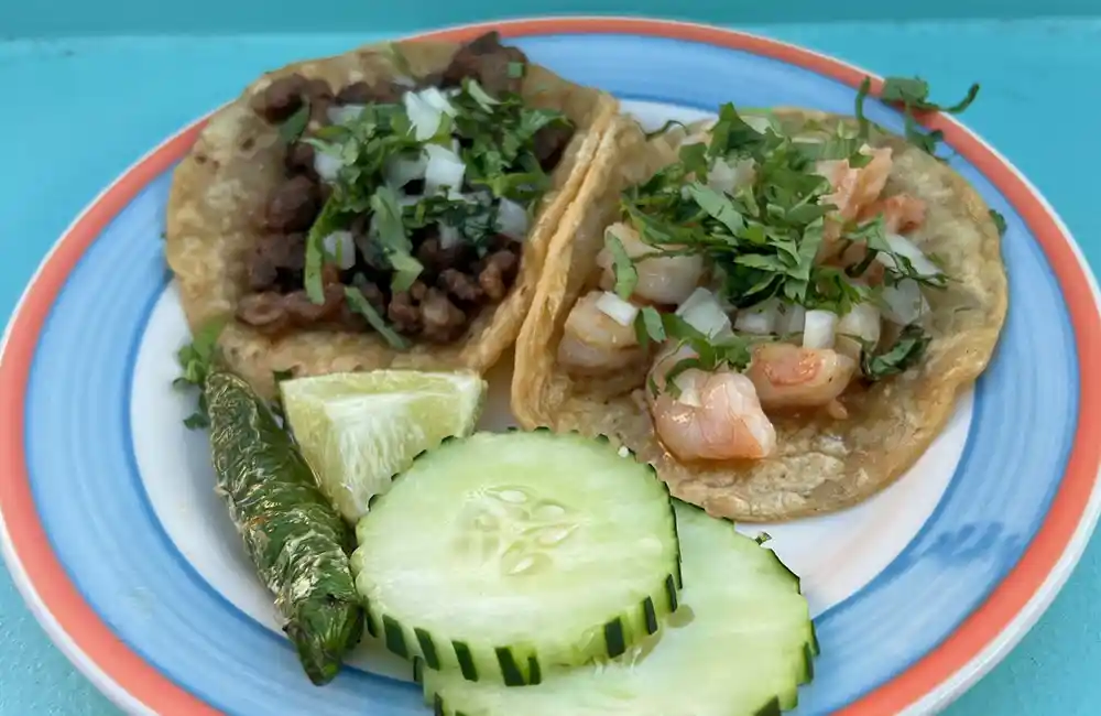 Yummy plate of food from Cachitas Kitchen at Papi’s Taqueria in Isle of Palms, South Carolina.